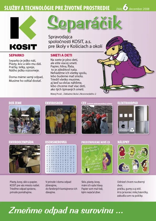 Spravodaj spoločnosti KOSIT pre školy